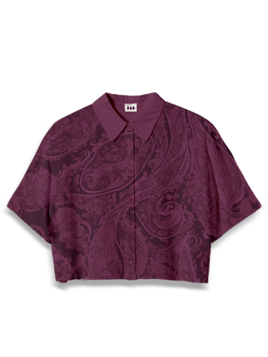 AI Imagined Burgundy Bitch Women's Crop Top